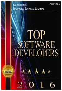 2016 BBJ listed as Top Software Developers in the Baltimore Region